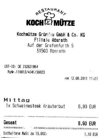 smde Hffner Kochmtze Restaurant